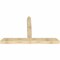 Ekena Millwork Portland Rough Sawn Timber Gable Bracket, Douglas Fir, 84"W x 53"H x 6"D x 6"F, 15/12 Pitch GBW084X53X0606POR00RDF - alternate 4